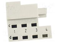 DIN-Power frontbracket left shell D20 HARTING