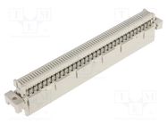 Connector: DIN 41612; plug; type C; female; PIN: 64; a+c; IDC; 2A HARTING