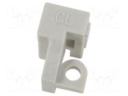Mounting clamp; DIN-Signal fixing bracket Cg left HARTING