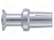 Contact; female; copper alloy; silver plated; 35mm2; crimped; 200A HARTING