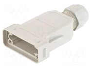 Enclosure: for HDC connectors; Han-Modular® ECO; for cable; IP65 HARTING