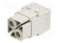 Connector: HDC; module; female; Han-Modular®; PIN: 2; 100A; 1000V HARTING