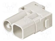 Connector: HDC; module; male; Han-Modular®; PIN: 5(1+4); hybrid 