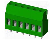 PCB terminal block; on PCBs; THT,screw terminal; terminal AMPHENOL ANYTEK