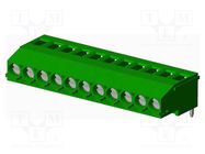 PCB terminal block; on PCBs; THT,screw terminal; terminal AMPHENOL ANYTEK