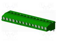 PCB terminal block; on PCBs; THT,screw terminal; terminal AMPHENOL ANYTEK