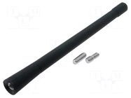 Antenna mast; 0.173m; M5,M6; outside; AM,FM; rubber mast 4CARMEDIA