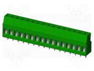 PCB terminal block; on PCBs; THT,screw terminal; terminal AMPHENOL ANYTEK