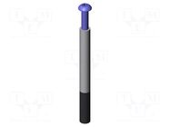Push rod; Ø: 6mm; screw-in; L: 60mm; Thread: M4x10 INGUN