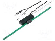 Antenna; automotive,inner; 0.34m; with amplifier; 2m 4CARMEDIA