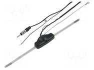 Antenna; automotive,inner; 0.28m; with amplifier; 2m 4CARMEDIA