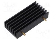 Heatsink: extruded; grilled; TO218,TO220,TO247,TO248,TO3P; black FISCHER ELEKTRONIK