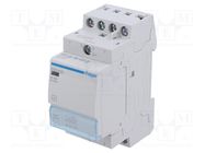 Contactor: 4-pole installation; 25A; 24VAC; NO x4; -10÷50°C HAGER