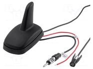 Antenna; SHARK; AM,FM,GPS; DIN,WICLIC; 12VDC; RG174 4CARMEDIA