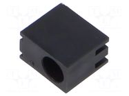 LED housing; ØLED: 3mm; black; UL94V-0; polyamide 66; Øhole: 3.4mm BIVAR
