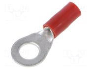 Tip: ring; M5; Ø: 5.3mm; 0.5÷1mm2; crimped; for cable; insulated ERKO