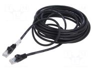 Patch cord; U/UTP; 5e; stranded; CCA; PVC; black; 7.5m; 26AWG; 1pcs. LANBERG