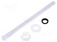 Fiber for LED; Ø5mm; L: 56mm; round; Front: convex; IP67 BIVAR