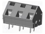 PCB terminal block; angled 45°; 7.62mm; ways: 3; on PCBs; terminal AMPHENOL ANYTEK