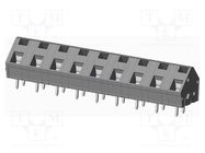 PCB terminal block; angled 45°; 7.62mm; ways: 9; on PCBs; terminal AMPHENOL ANYTEK