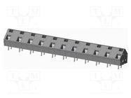 PCB terminal block; angled 45°; 10.16mm; ways: 11; on PCBs; tinned AMPHENOL ANYTEK