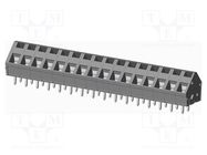 PCB terminal block; angled 45°; 5.08mm; ways: 16; on PCBs; tinned AMPHENOL ANYTEK