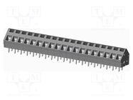 PCB terminal block; angled 45°; 5.08mm; ways: 19; on PCBs; tinned AMPHENOL ANYTEK