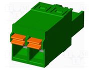 Pluggable terminal block; 5mm; straight; plug; female; for cable AMPHENOL ANYTEK