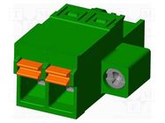 Pluggable terminal block; 5mm; straight; plug; female; for cable AMPHENOL ANYTEK