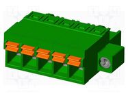 Pluggable terminal block; 5mm; straight; plug; female; for cable AMPHENOL ANYTEK