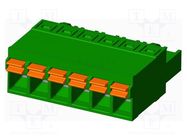 Pluggable terminal block; 5.08mm; straight; plug; female; UL94V-0 AMPHENOL ANYTEK