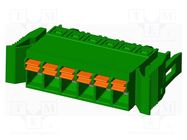 Pluggable terminal block; 5mm; straight; plug; female; for cable AMPHENOL ANYTEK