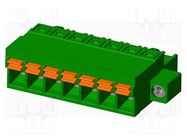 Pluggable terminal block; 5mm; straight; plug; female; for cable AMPHENOL ANYTEK