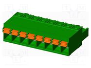 Pluggable terminal block; 5mm; straight; plug; female; for cable AMPHENOL ANYTEK