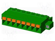 Pluggable terminal block; 5mm; straight; plug; female; for cable AMPHENOL ANYTEK