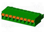 Pluggable terminal block; 5mm; straight; plug; female; for cable AMPHENOL ANYTEK