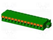 Pluggable terminal block; 5mm; straight; plug; female; for cable AMPHENOL ANYTEK