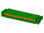 Pluggable terminal block; 5mm; straight; plug; female; for cable AMPHENOL ANYTEK