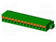 Pluggable terminal block; 5mm; straight; plug; female; for cable AMPHENOL ANYTEK