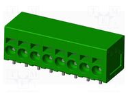 PCB terminal block; on PCBs; THT,spring clamp; terminal; tinned AMPHENOL ANYTEK