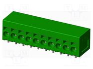 PCB terminal block; on PCBs; THT,spring clamp; terminal; tinned AMPHENOL ANYTEK