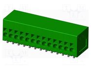 PCB terminal block; on PCBs; THT,spring clamp; terminal; tinned AMPHENOL ANYTEK