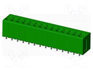 PCB terminal block; angled; 5mm; on PCBs; THT,spring clamp; 32A AMPHENOL ANYTEK