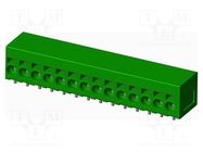 PCB terminal block; on PCBs; THT,spring clamp; terminal; tinned AMPHENOL ANYTEK