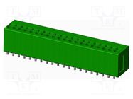 PCB terminal block; on PCBs; THT,spring clamp; terminal; tinned AMPHENOL ANYTEK