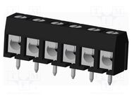 PCB terminal block; on PCBs; THT,screw terminal; terminal; TC AMPHENOL ANYTEK