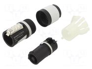 Connector: circular; plug; female; PIN: 3; for cable; 20A; 250VAC NEUTRIK