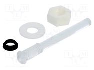 Fiber for LED; round; Ø3mm; Front: convex; IP67 BIVAR