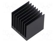 Heatsink: extruded; grilled; BGA; black; L: 25mm; W: 25mm; H: 24.5mm Advanced Thermal Solutions