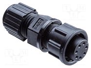 Connector: circular; plug; size D; female; PIN: 18; bayonet; 5A; IP67 AMPHENOL LTW